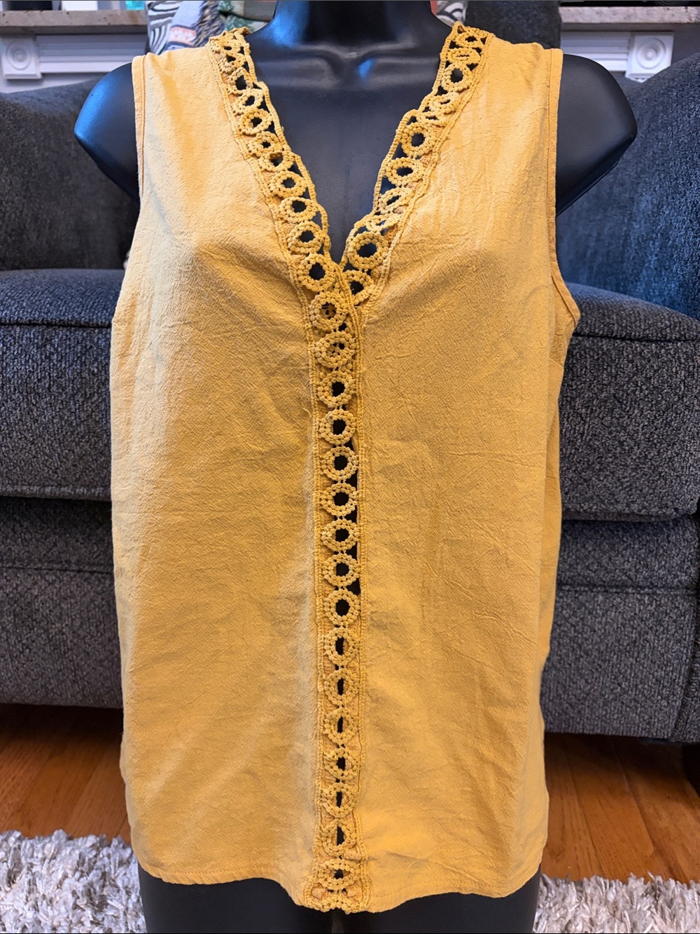 SHEIN Women’s Mustard Tank Top size Small